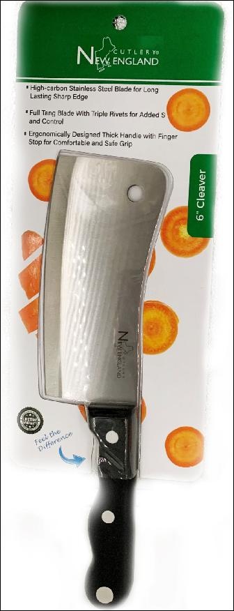 slide 1 of 1, Culinary Edge Ce 6In Cleaver, 1 ct