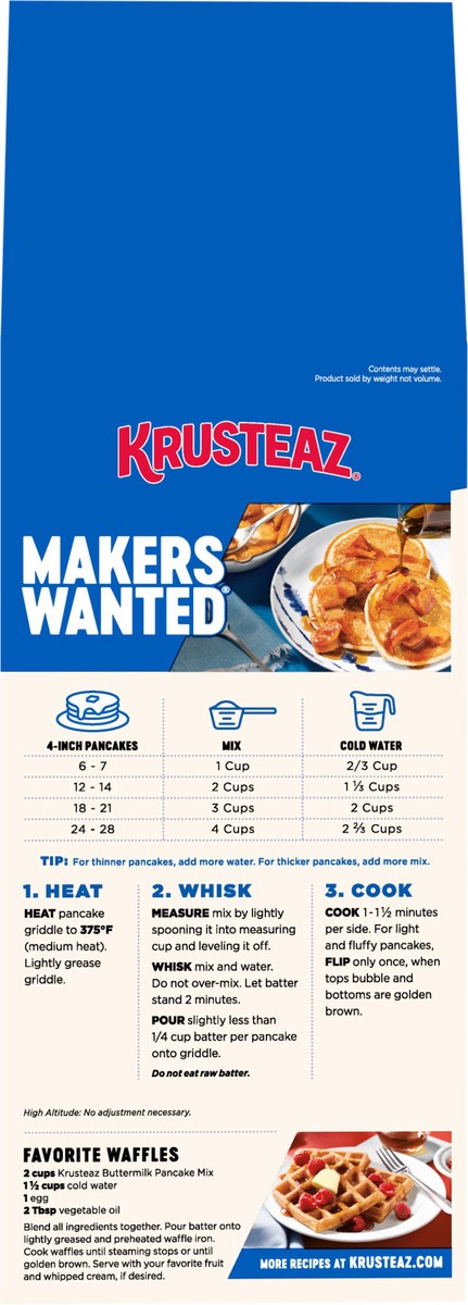 slide 5 of 9, Krusteaz Pancake Mix, 56 oz