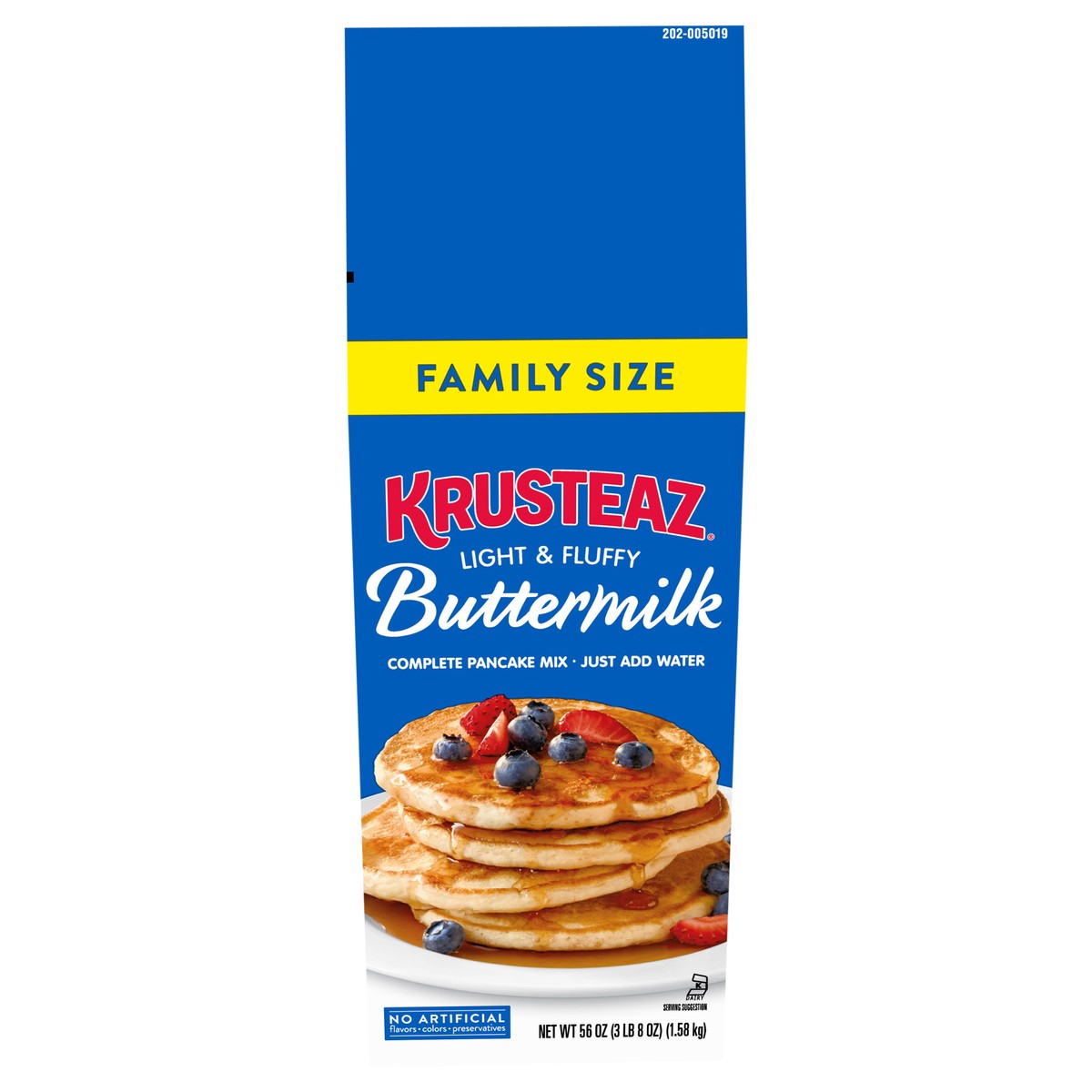 slide 1 of 9, Krusteaz Pancake Mix, 56 oz