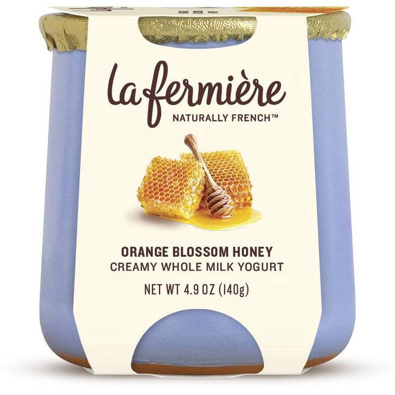 slide 1 of 9, La Fermière Orange Blossom Honey Yogurt 4.9 oz, 4.9 oz