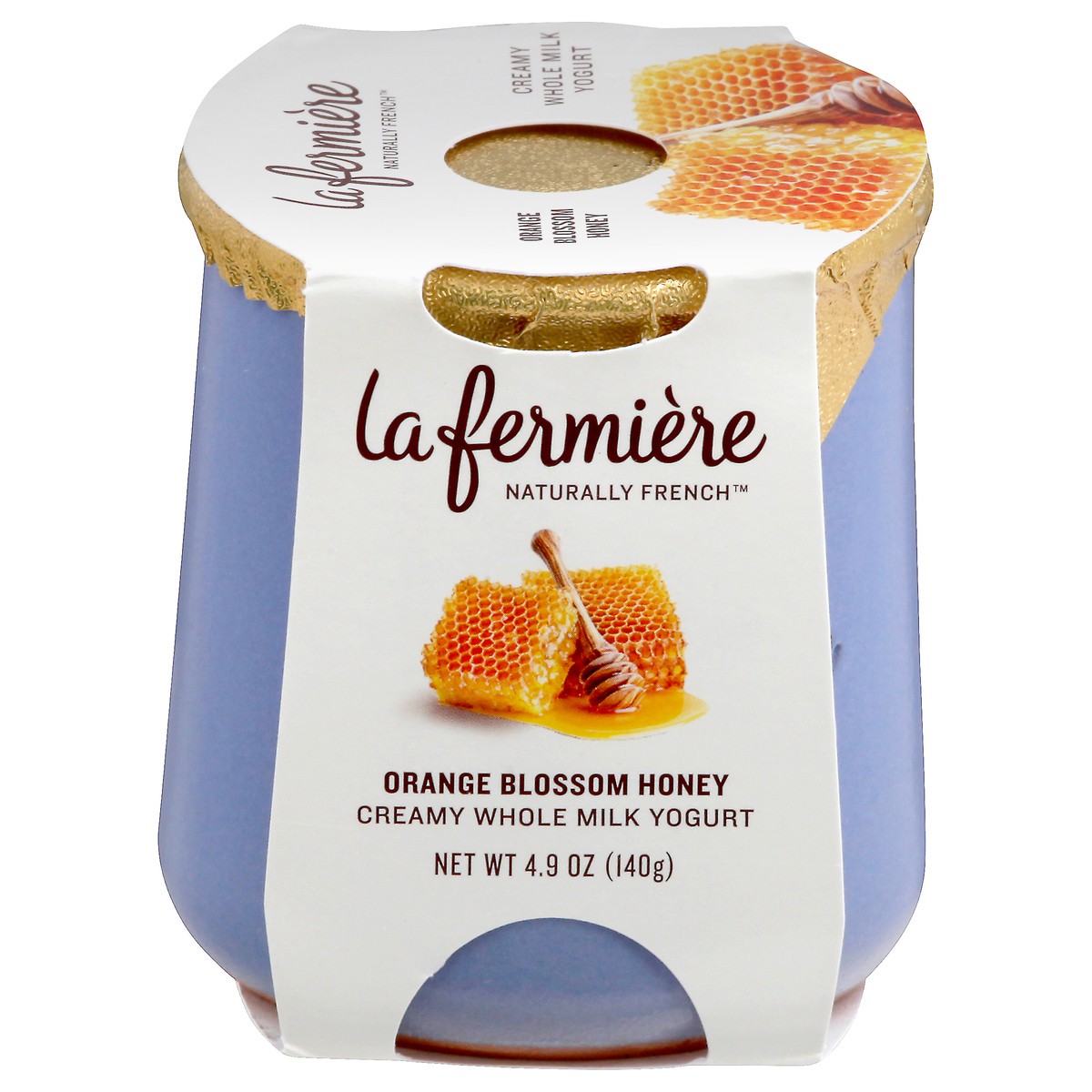 slide 1 of 9, La Fermière Orange Blossom Honey Yogurt 4.9 oz, 4.9 oz