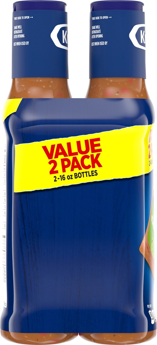 slide 8 of 9, Kraft Zesty Italian Salad Dressing Value Pack, 2 ct Pack, 16 fl oz Bottles, 2 ct