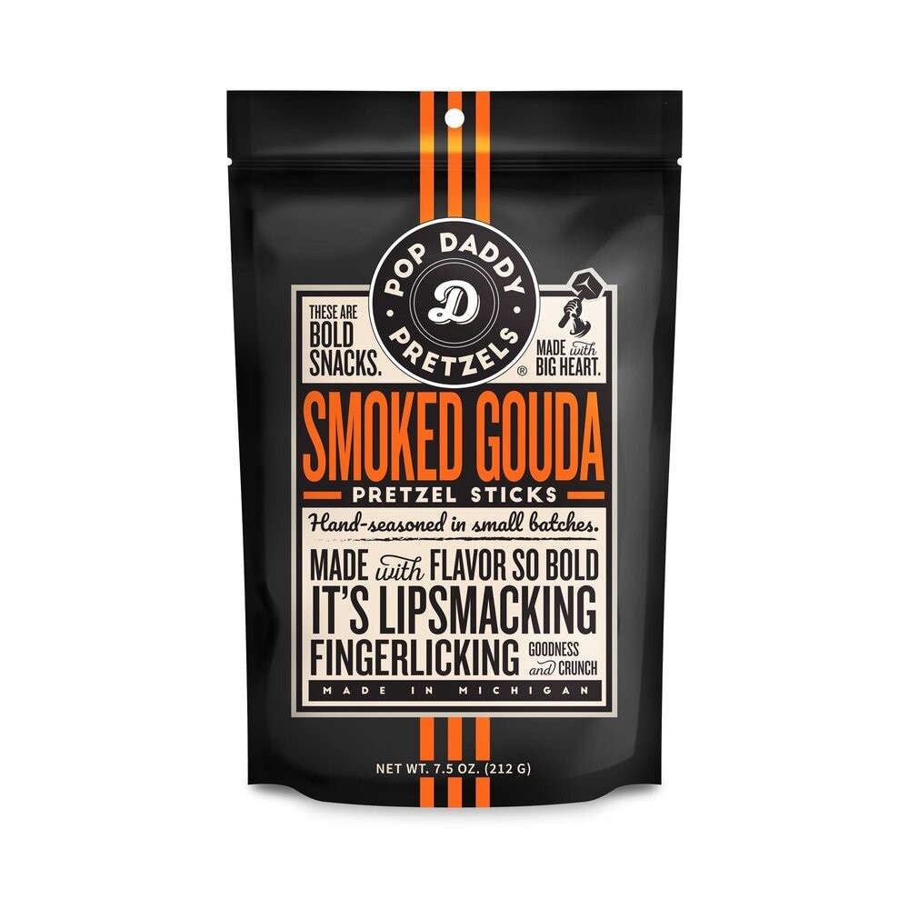 slide 1 of 1, Pop Daddy Pop Daddy Smoked Gouda Pretzels - 7.5 oz, 7.5 oz