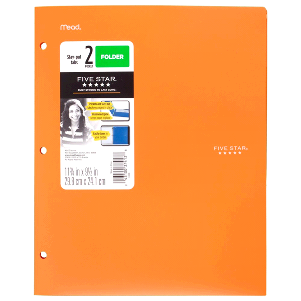 slide 2 of 21, Five Star 2 Pocket Folder 1 ea, 1 ct
