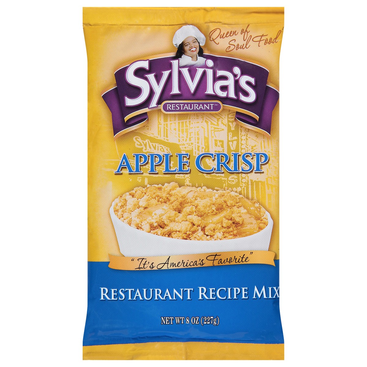 slide 1 of 9, Sylvia's Restaurant Apple Crisp Restaurant Recipe Mix 8 oz, 8 oz