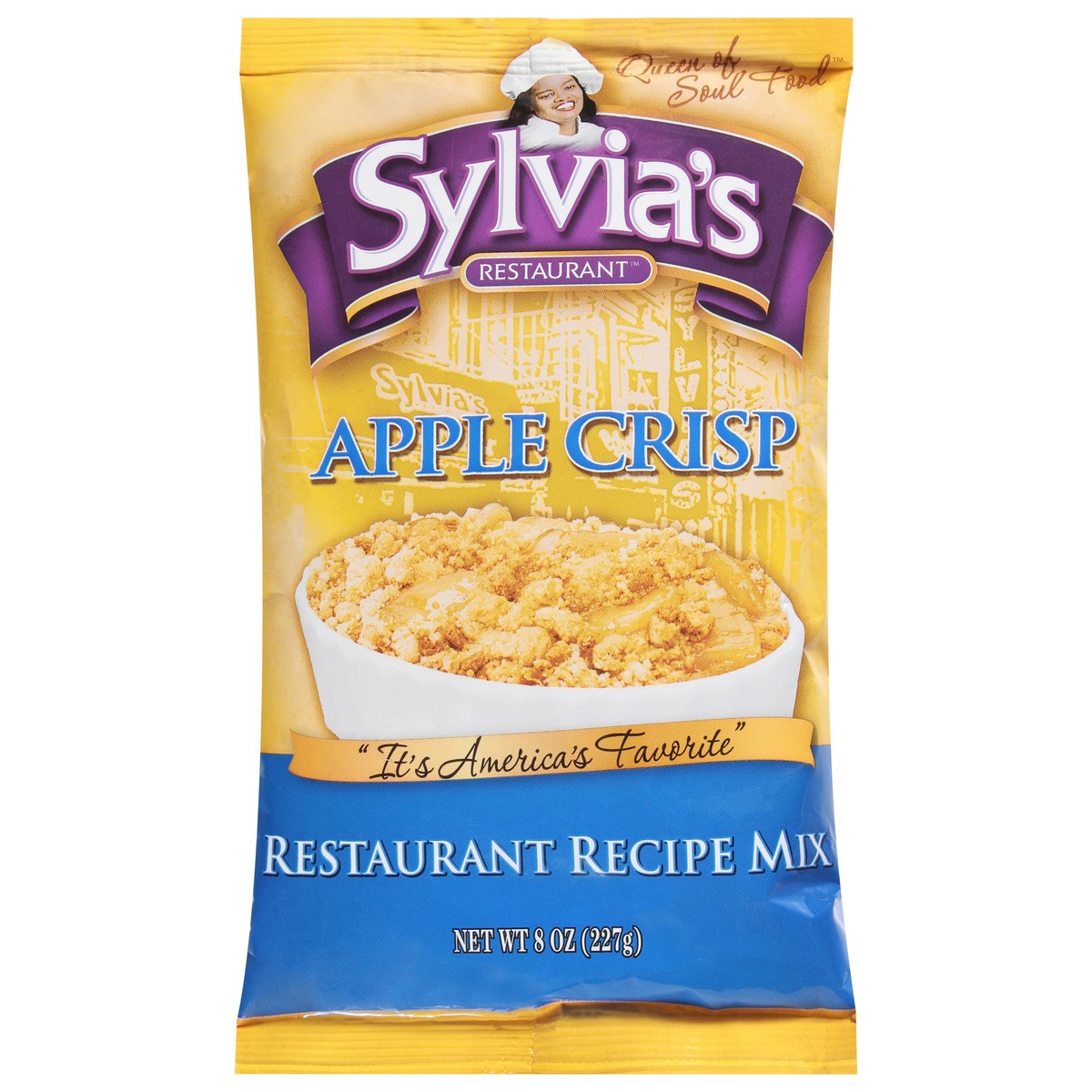 slide 1 of 9, Sylvia's Restaurant Apple Crisp Restaurant Recipe Mix 8 oz, 8 oz