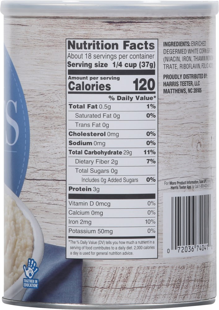 slide 3 of 4, Harris Teeter Original Quick Grits, 24 oz