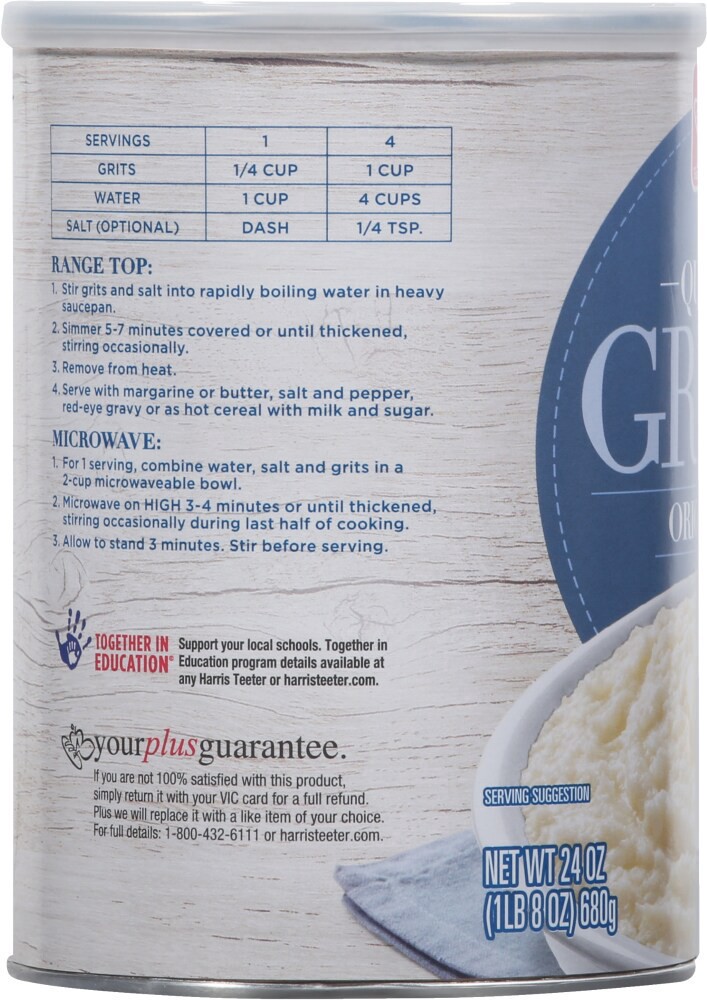 slide 2 of 4, Harris Teeter Original Quick Grits, 24 oz