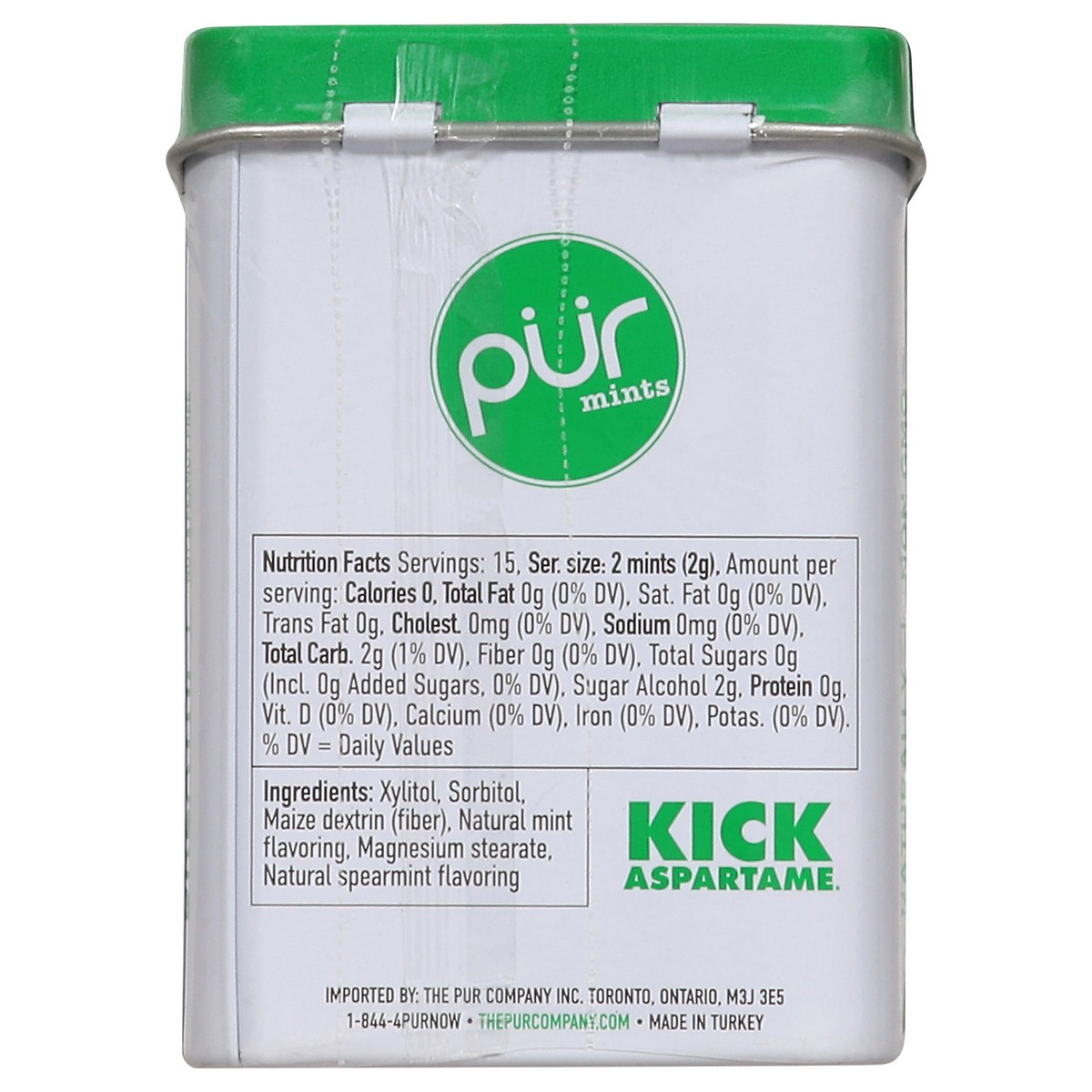 slide 5 of 14, Pur Spearmint Mints, 1.05 oz