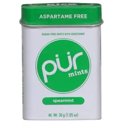 Pur Aspartame Free Spearmint Mints 1.05 oz
