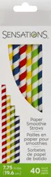 Sensations Smoothie Straws 40 ea