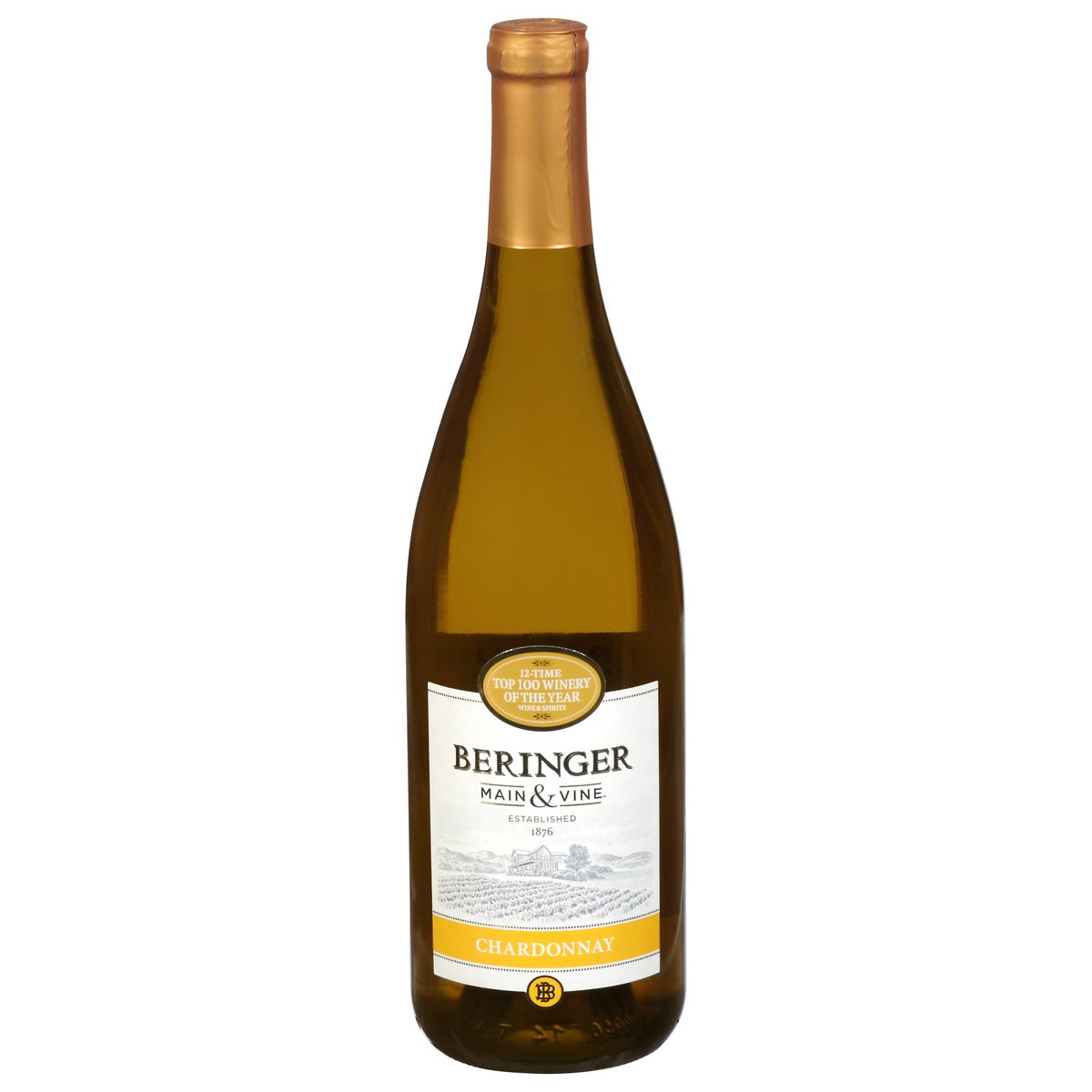 slide 1 of 2, Beringer Main & Vine™ Chardonnay White Wine - 750ml, California, 750 ml