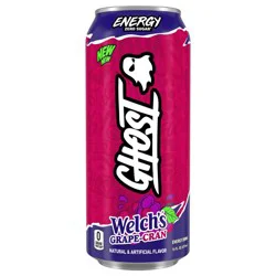 Ghost Zero Sugar Energy Drink, Welch's Grape-Cran, 16 fl oz