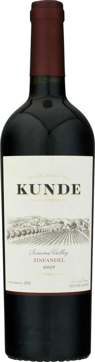 slide 1 of 9, Kunde Family Winery Sonoma Valley Zinfandel 750 ml, 750 ml