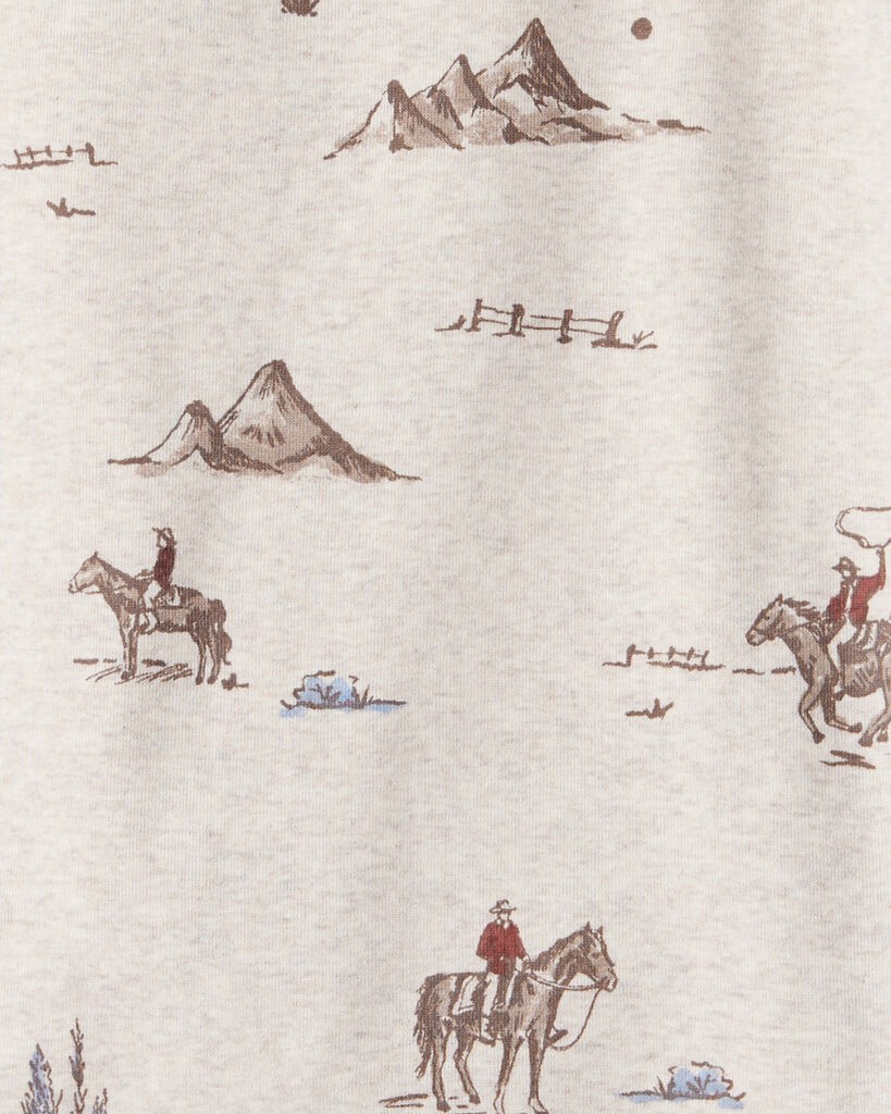 slide 2 of 3, Littleplanet Kid Organic Cotton Pajamas in Western Rodeo Print Wester Rodeo 4, 1 ct