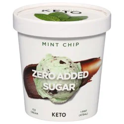 Keto Pint Zero Added Sugar Mint Chip Ice Cream 1 Pt