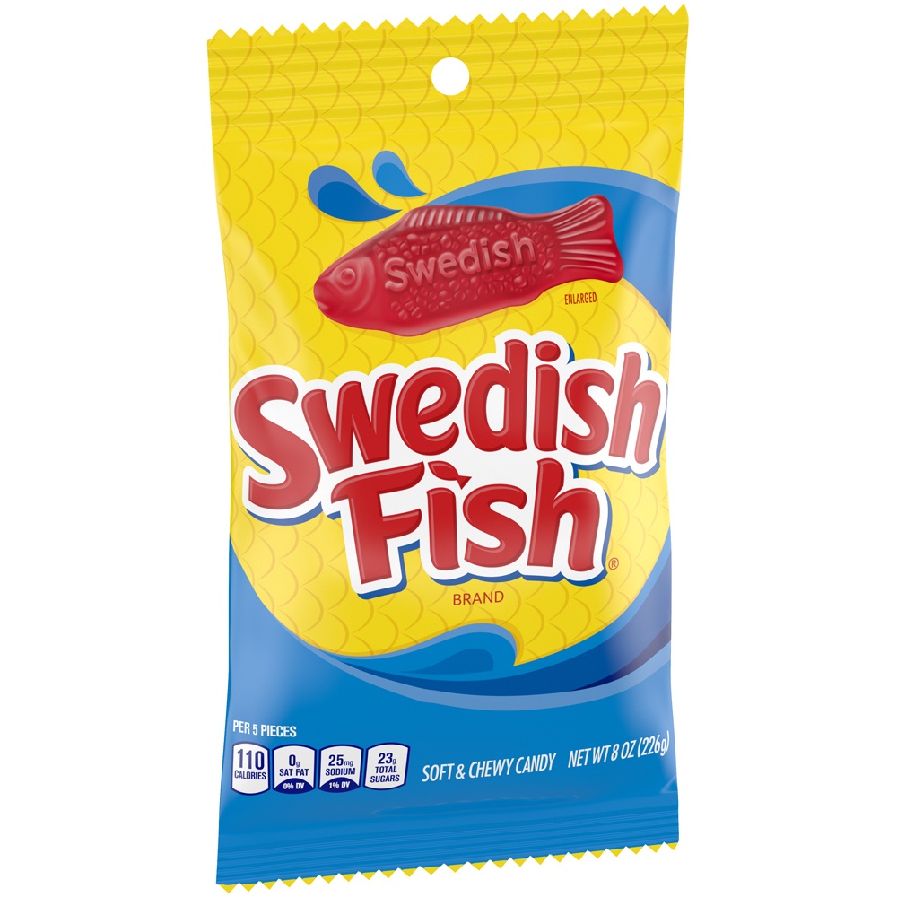 slide 3 of 6, Swedish Fish Soft & Chewy Candy, 8 oz