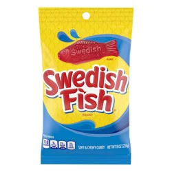 Swedish Fish Berry Fat Free Soft Candy 8 Oz - 8 OZ
