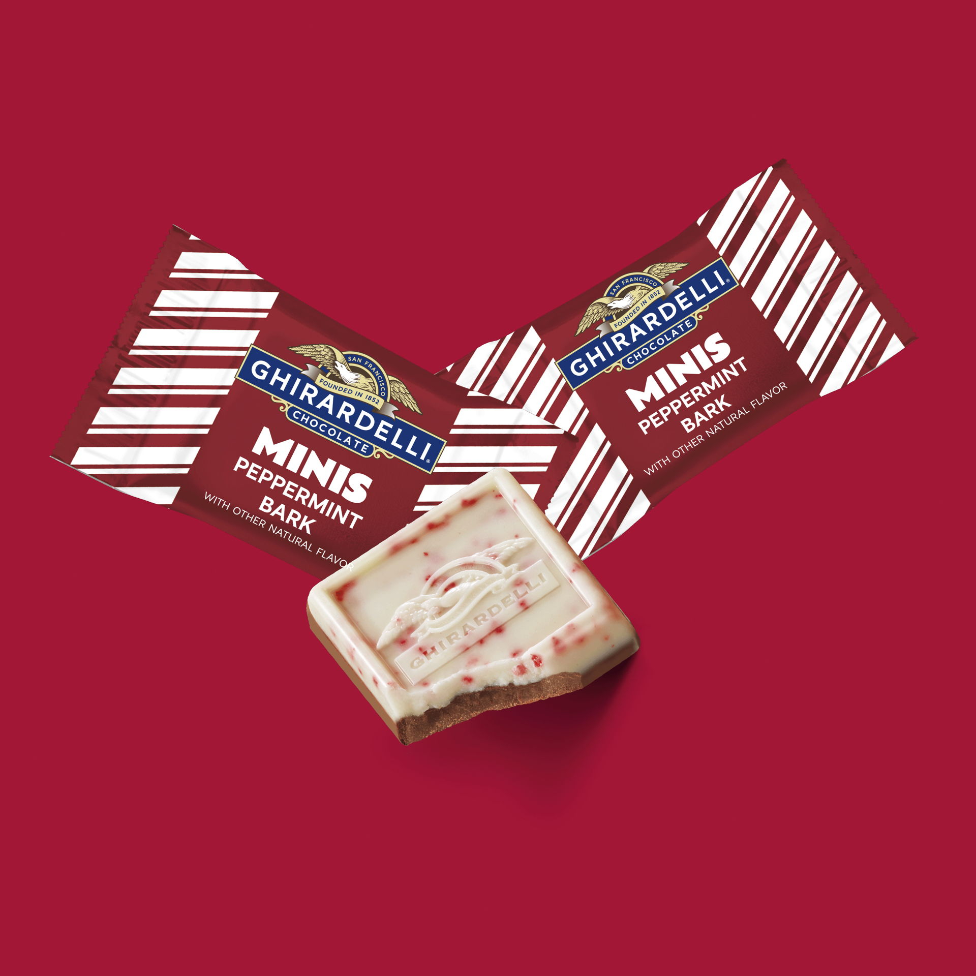 slide 6 of 7, Ghirardelli Bite Size Minis Peppermint Bark 4.3 oz, 4.3 oz