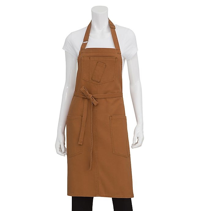 slide 1 of 1, Chef Works Rockford Canvas Bib Apron - Nutmeg, 1 ct