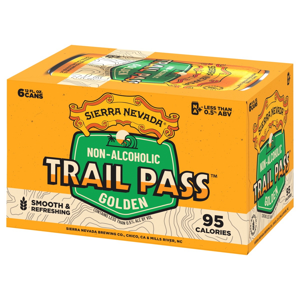 slide 3 of 12, Sierra Nevada Trail Pass Non-Alcoholic Golden Craft Beer 6 Pack (12oz Cans), 72 oz