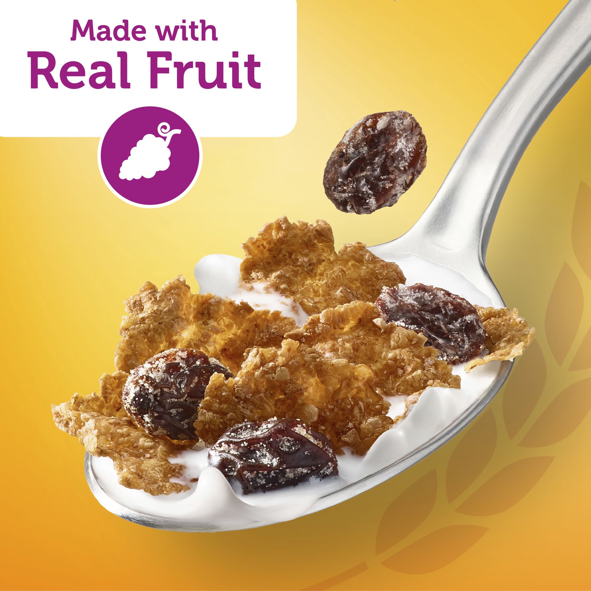 slide 2 of 5, Raisin Bran Kellogg's Raisin Bran Breakfast Cereal, Fiber Cereal, Family Breakfast, Original, 16.1oz Box (1 Box), 16.10 oz