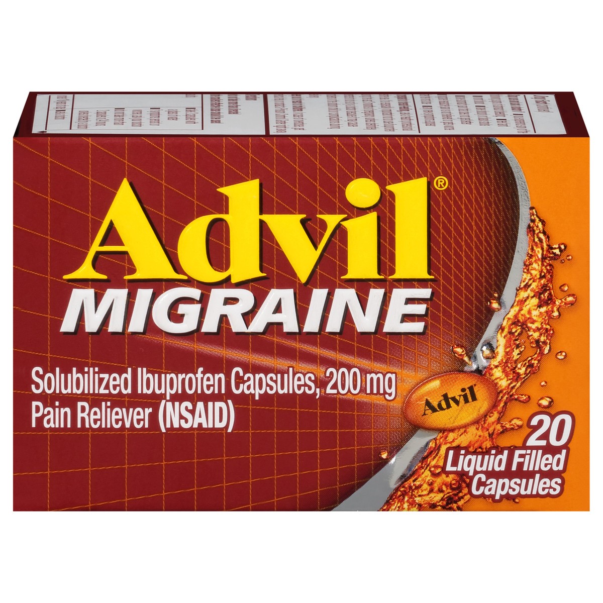 slide 1 of 12, Advil Migraine Gelcaps, 20 ct