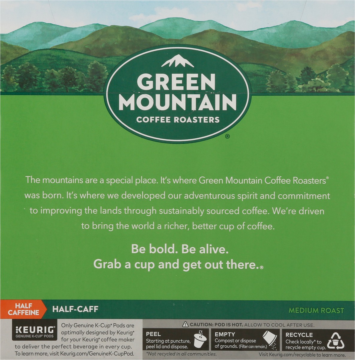 slide 9 of 10, Green Mountain Coffee Half-Caff Medium Roast Coffee K-Cup Pods, 32 ct