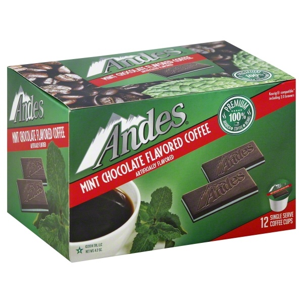 slide 1 of 1, Tootsie Roll Andes Mint Flavored Coffee, 12 oz