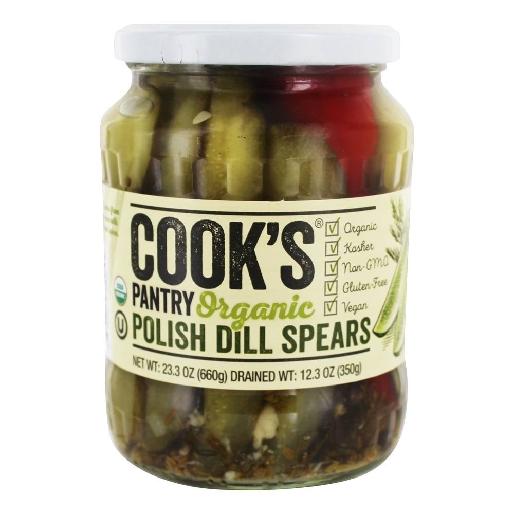 slide 1 of 1, Cook's Pantry Cooks Pantry Sauerkraut Pickle Org Dill Spears, 23.3 oz