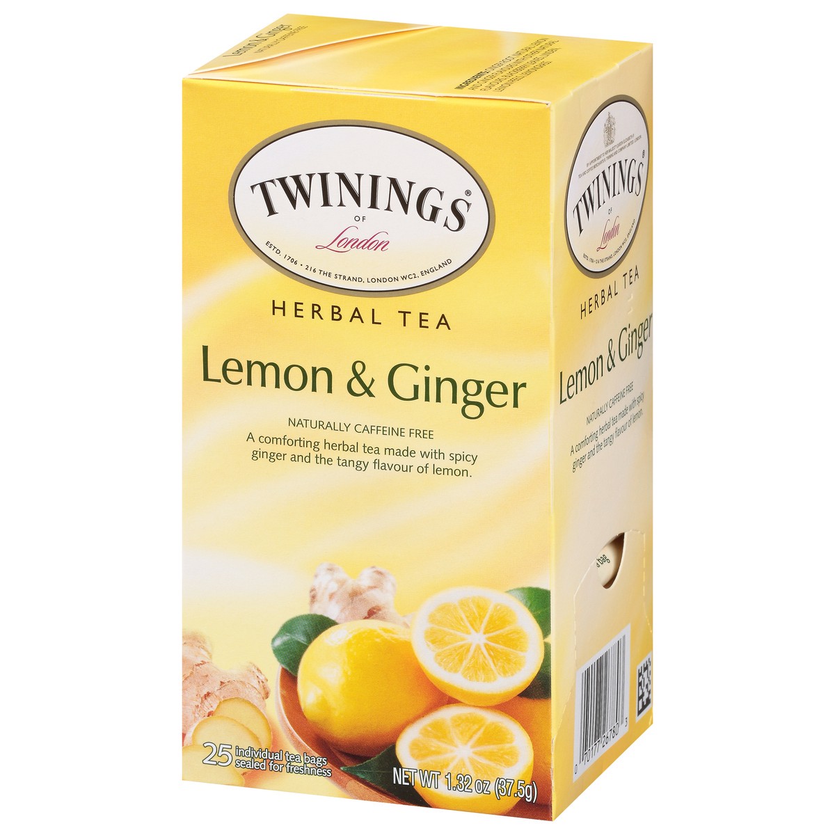 slide 3 of 9, Twinings Tea Bags Lemon & Ginger Herbal Tea 25 ea, 25 ct