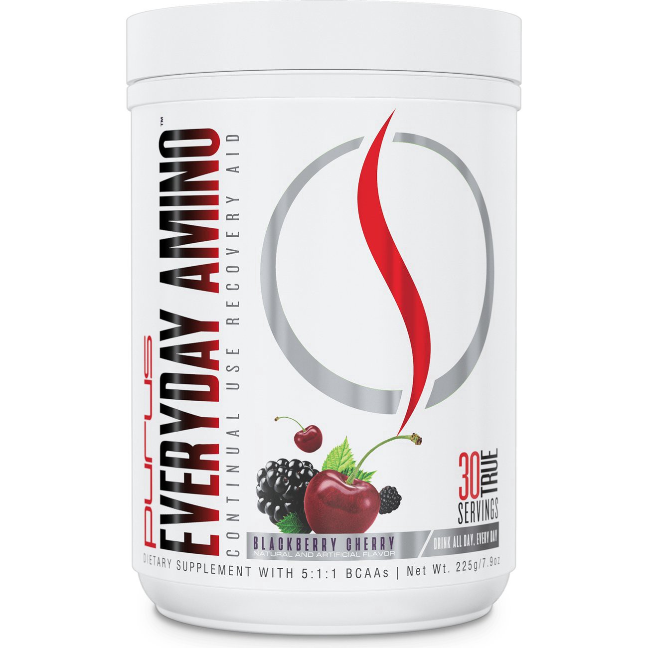 slide 1 of 1, Purus Labs Everyday Amino Blackberry Cherry, 7.9 oz