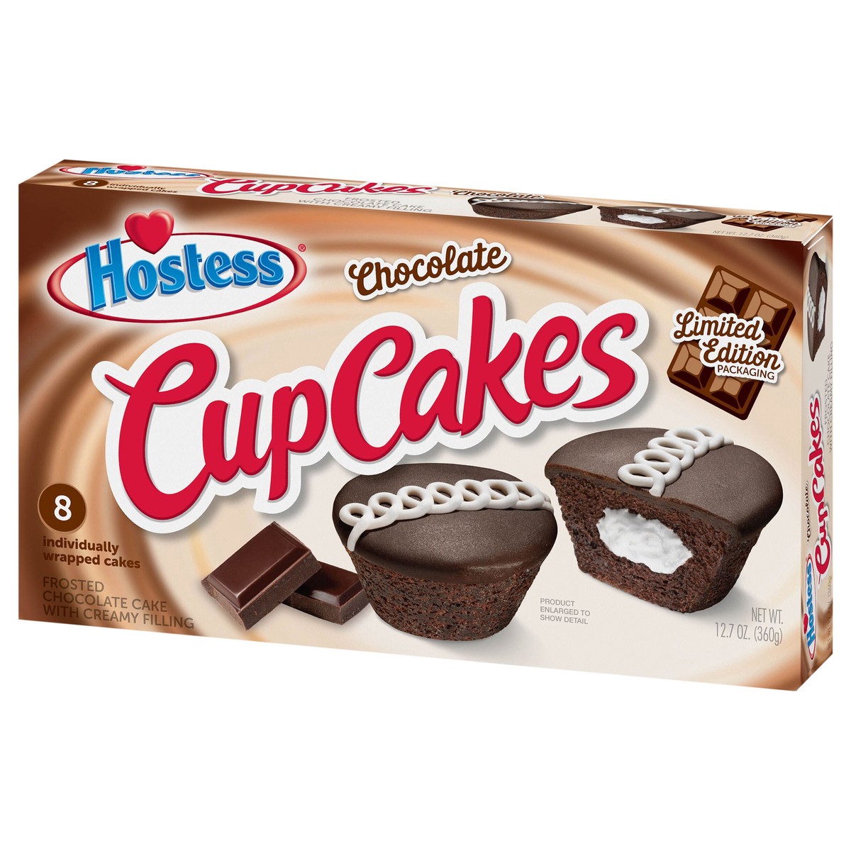 slide 4 of 4, HOSTESS Limited Edition Chocolate CupCakes, 8 Count 12.7 oz, 8 ct