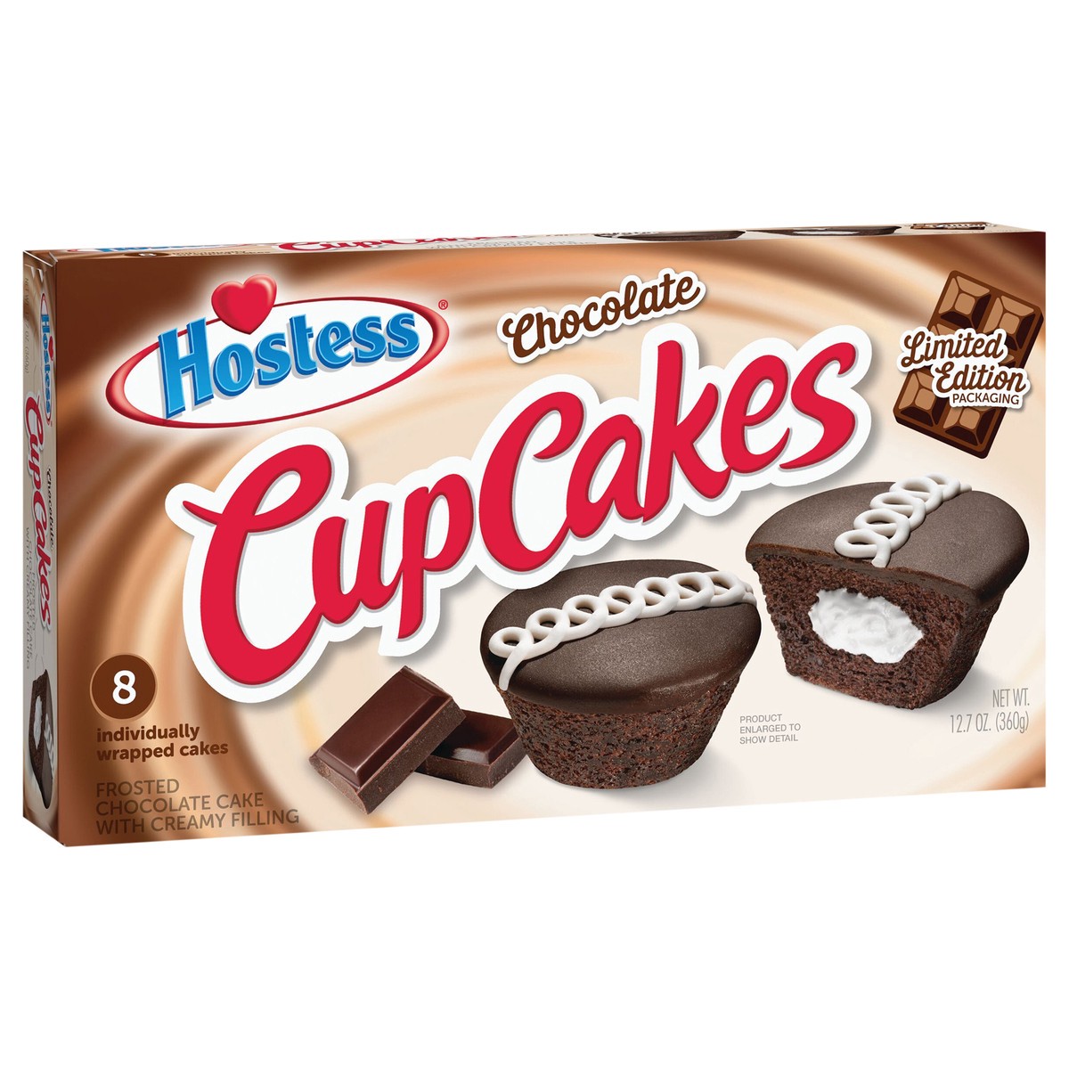 slide 3 of 4, HOSTESS Limited Edition Chocolate CupCakes, 8 Count 12.7 oz, 8 ct