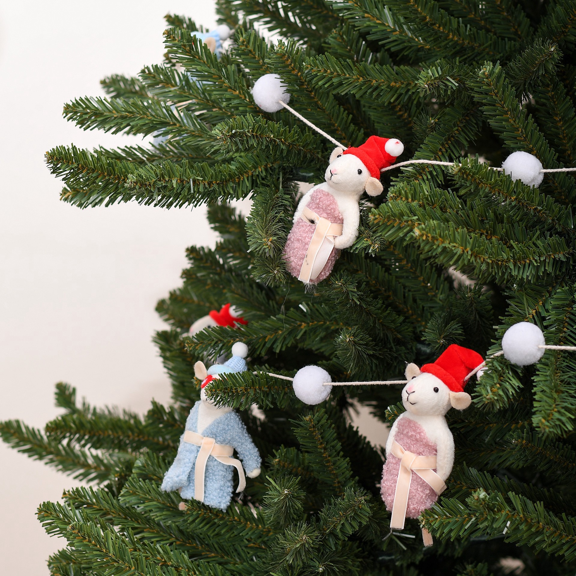 slide 2 of 3, 6ft. Relaxing Mice Garland By Ashland, 6 ft