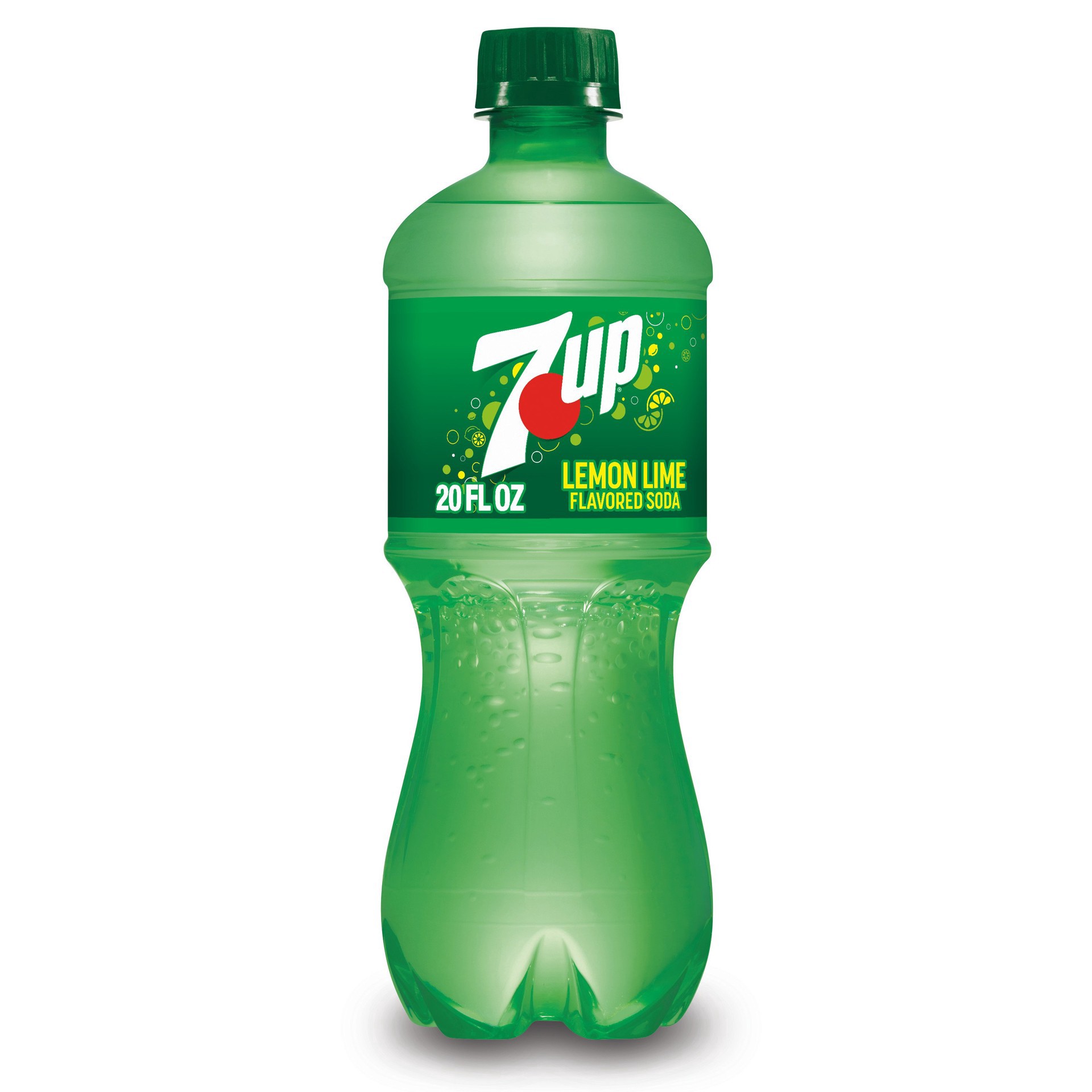 slide 1 of 2, 7UP Lemon Lime Soda, 20 fl oz bottle, 20 fl oz