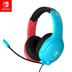 Nintendo Turtle Beach Airlite Fit Wired Headset (Neon Blue & Red) for Nintendo Switch