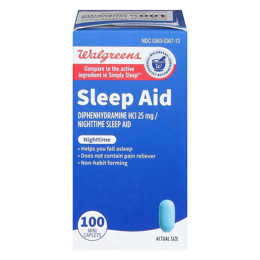 slide 1 of 5, Walgreens Nghttime Sleep Aid Mini Caplets, 100 ct