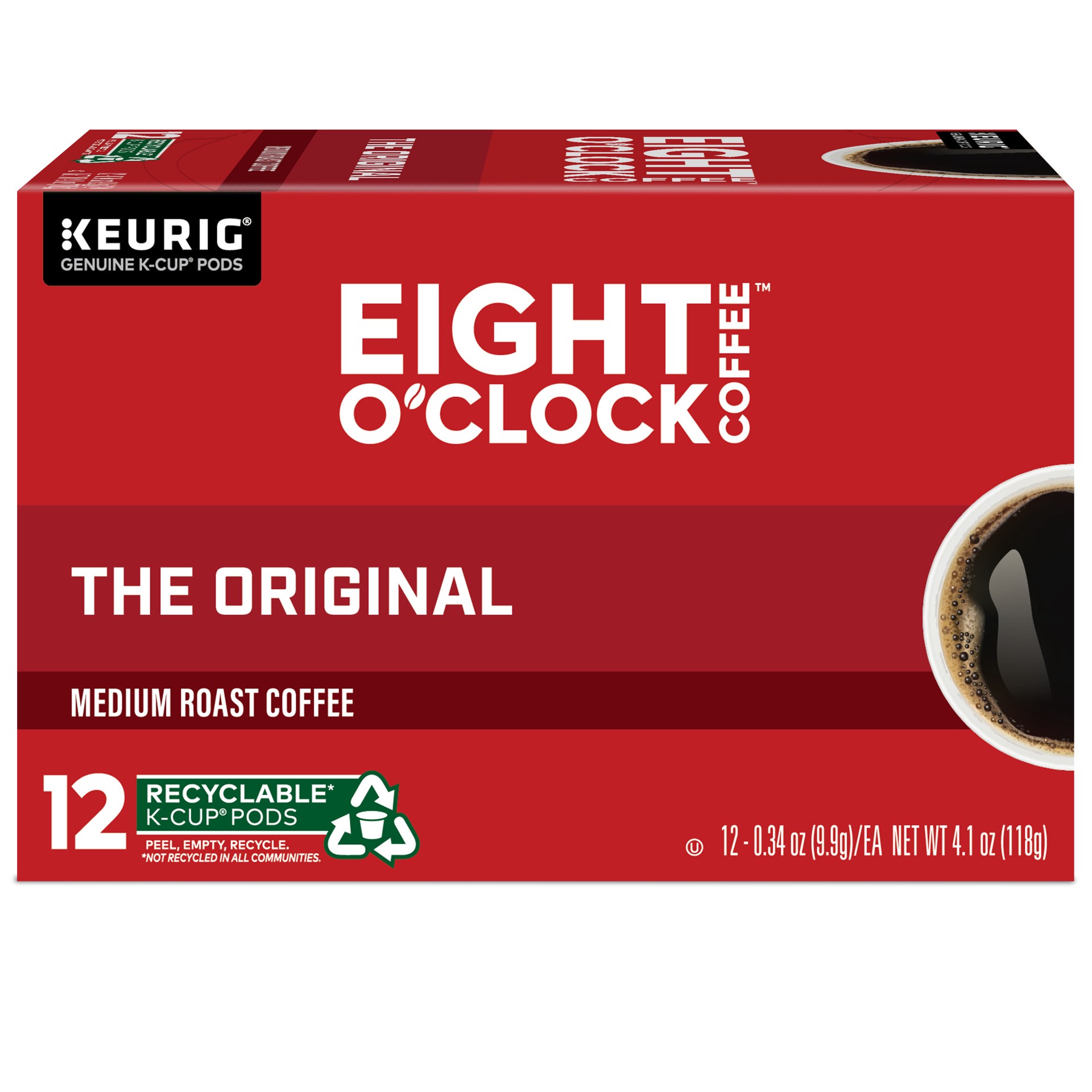 slide 3 of 5, Eight O'Clock Coffee Medium Roast The Original Coffee K-Cup Pods - 12 ct, 12 ct