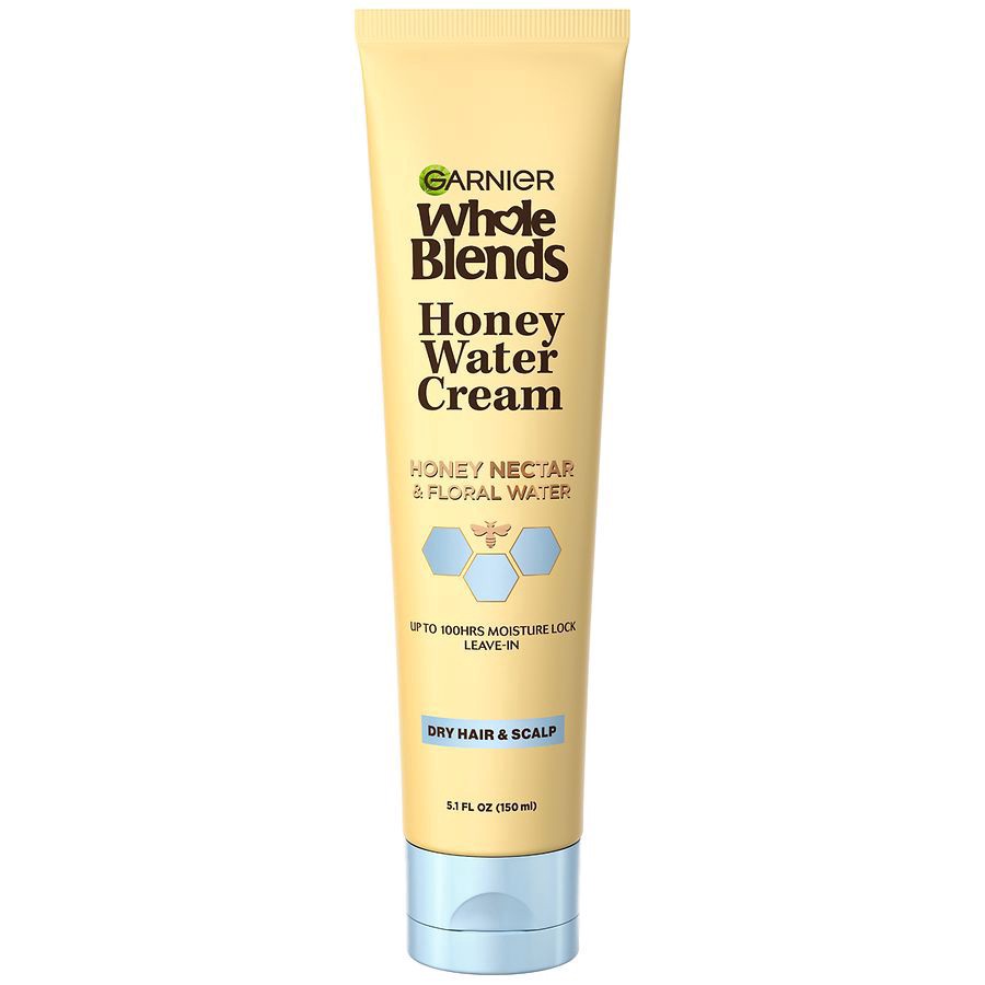 slide 1 of 1, Garnier Whole Blends Honey Water Cream 100 HRS Moisture Lock Dry Hair - 5.1 Fl. Oz., 5.10 fl oz