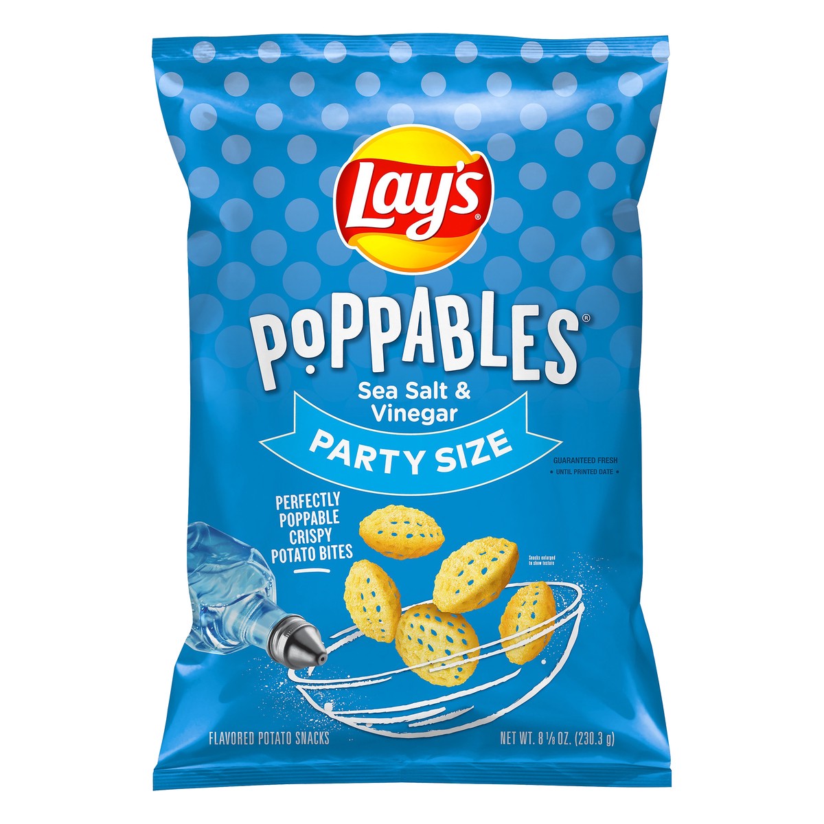 slide 6 of 7, Lay's Poppables Party Size Sea Salt & Vinegar Potato Snacks 8.13 oz, 8.13 oz