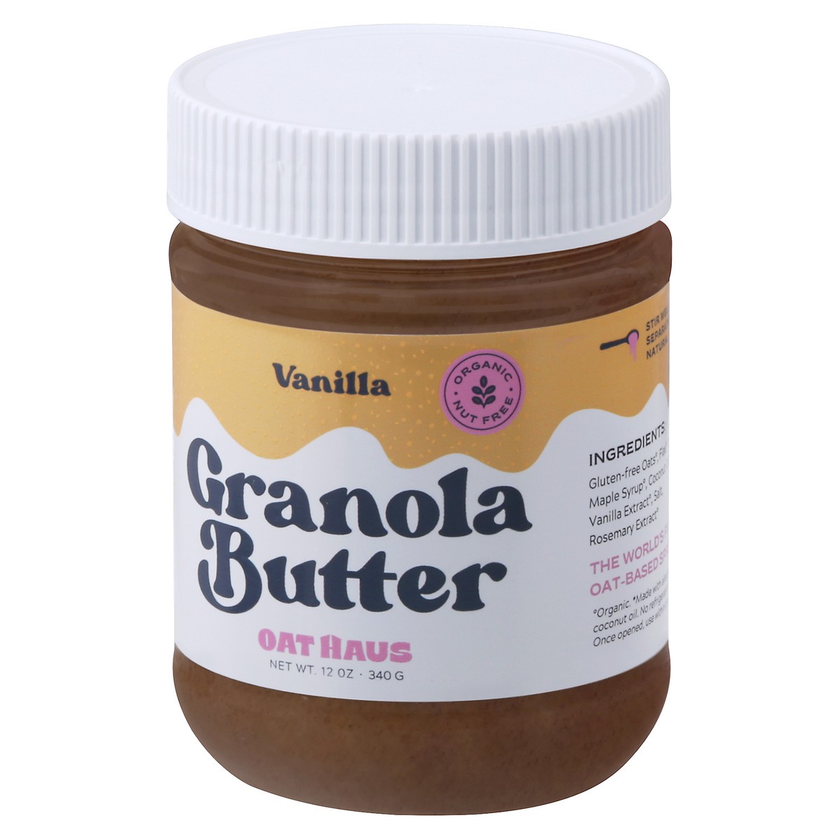 slide 8 of 9, Oat Haus Vanilla Granola Butter, 12 oz