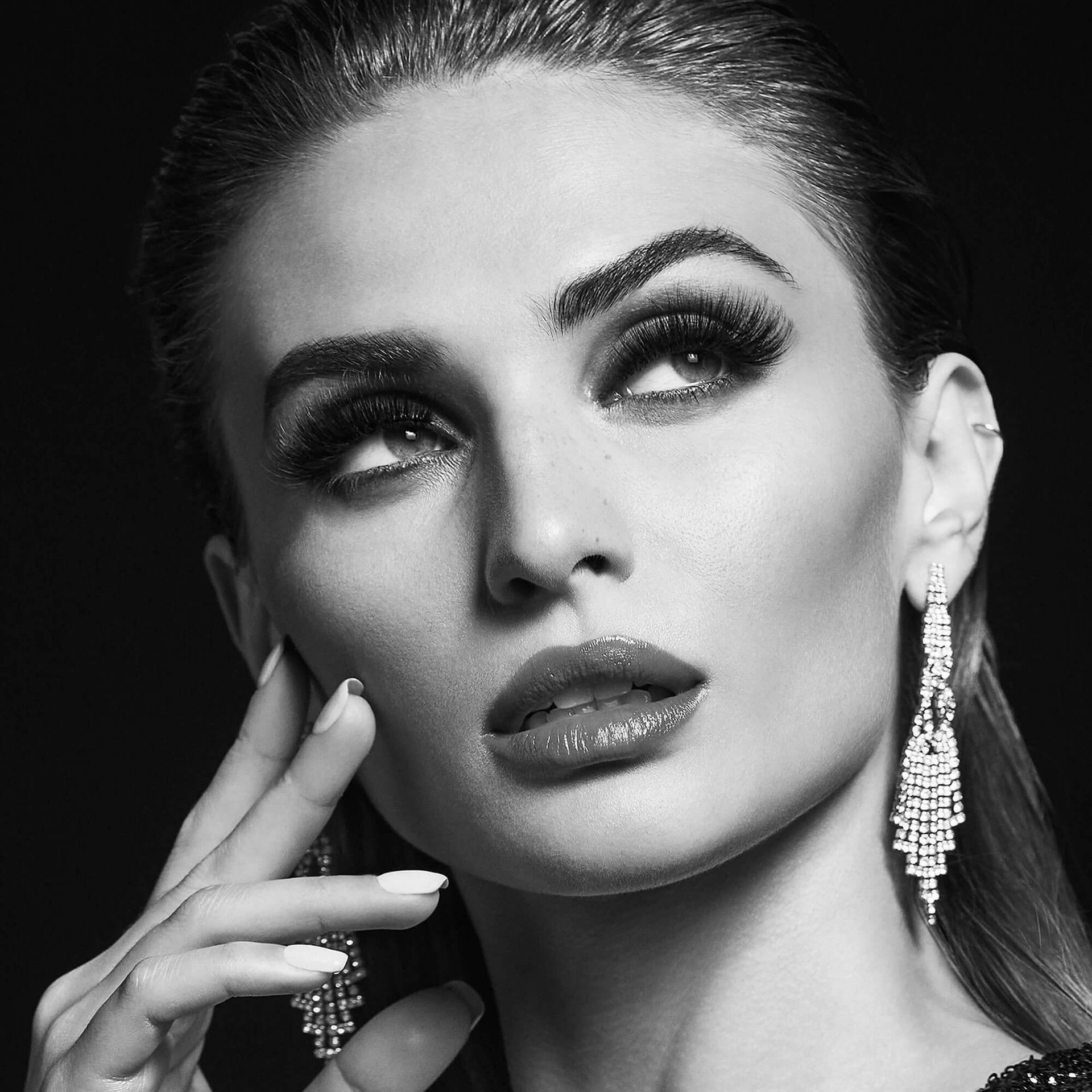 slide 5 of 5, Kiss Lash Couture Matte Satin Matte Black 1 ea, 1 ct