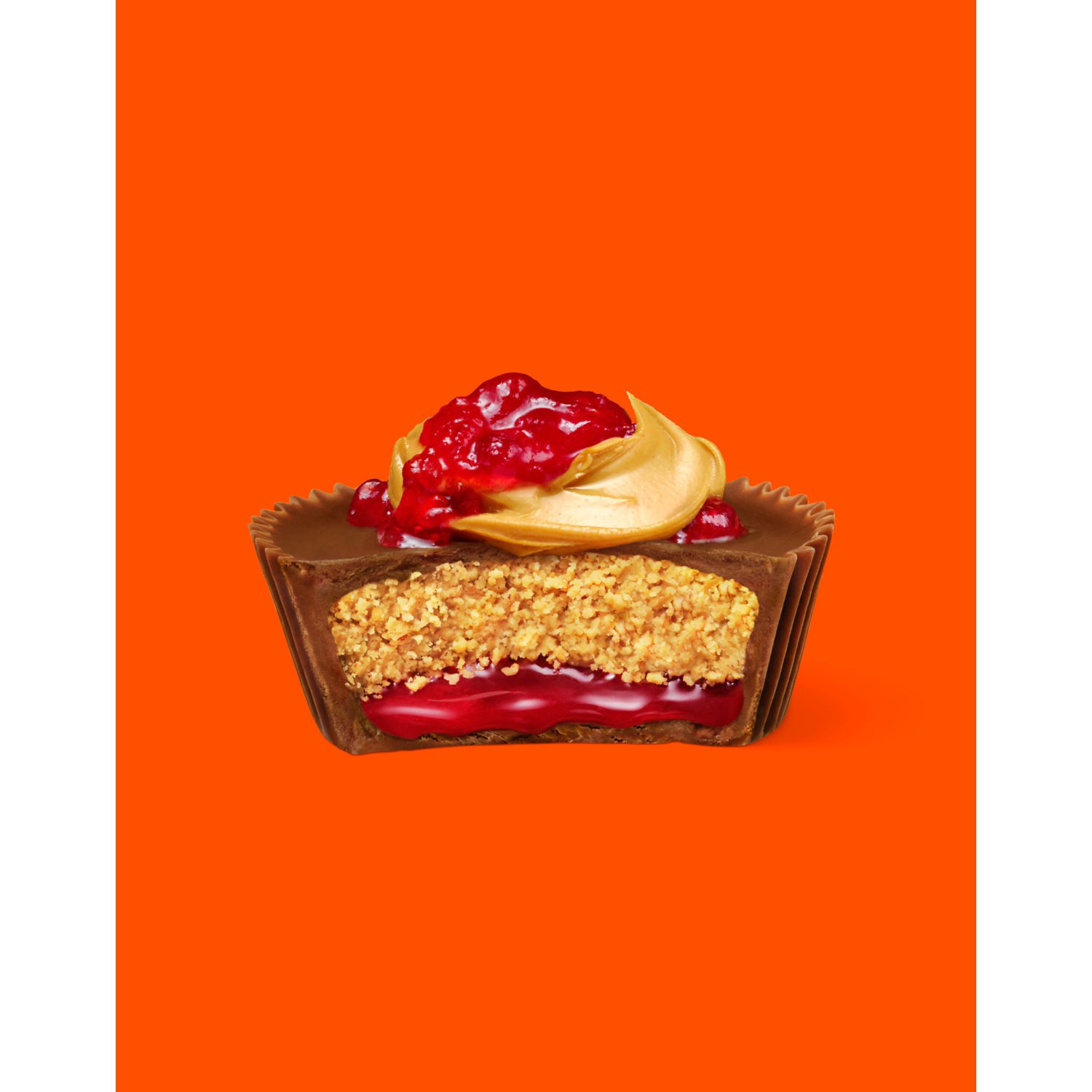 slide 9 of 9, Reese's Big Cup PB&J Strawberry Milk Chocolate King Size Peanut Butter Cups, Candy Pack, 2.8 oz, 2.8 oz