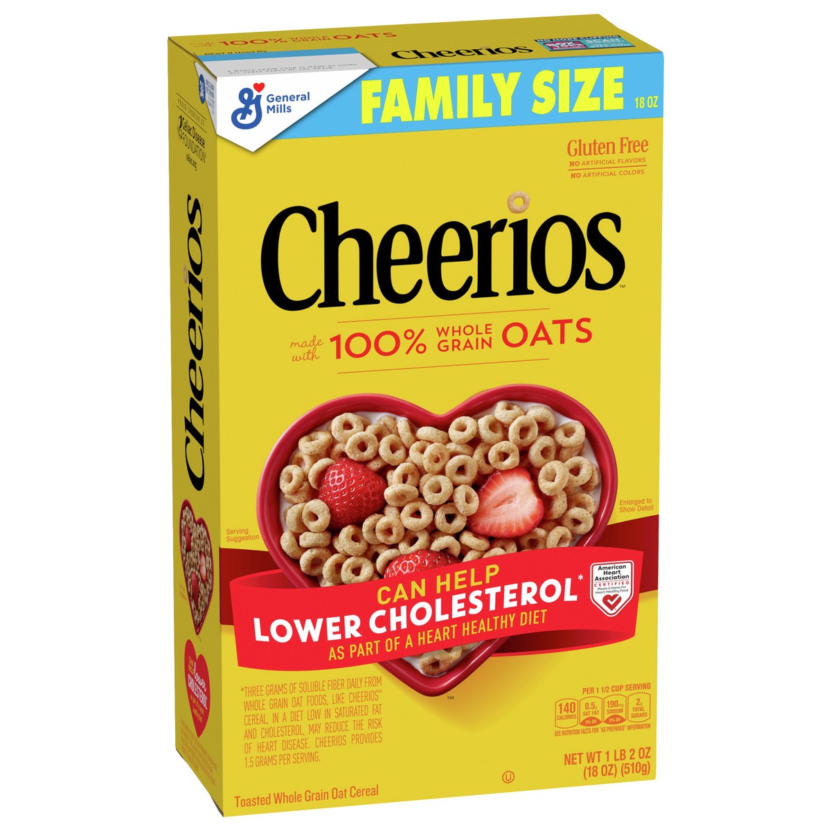 slide 2 of 9, Cheerios Cereal, 18 oz