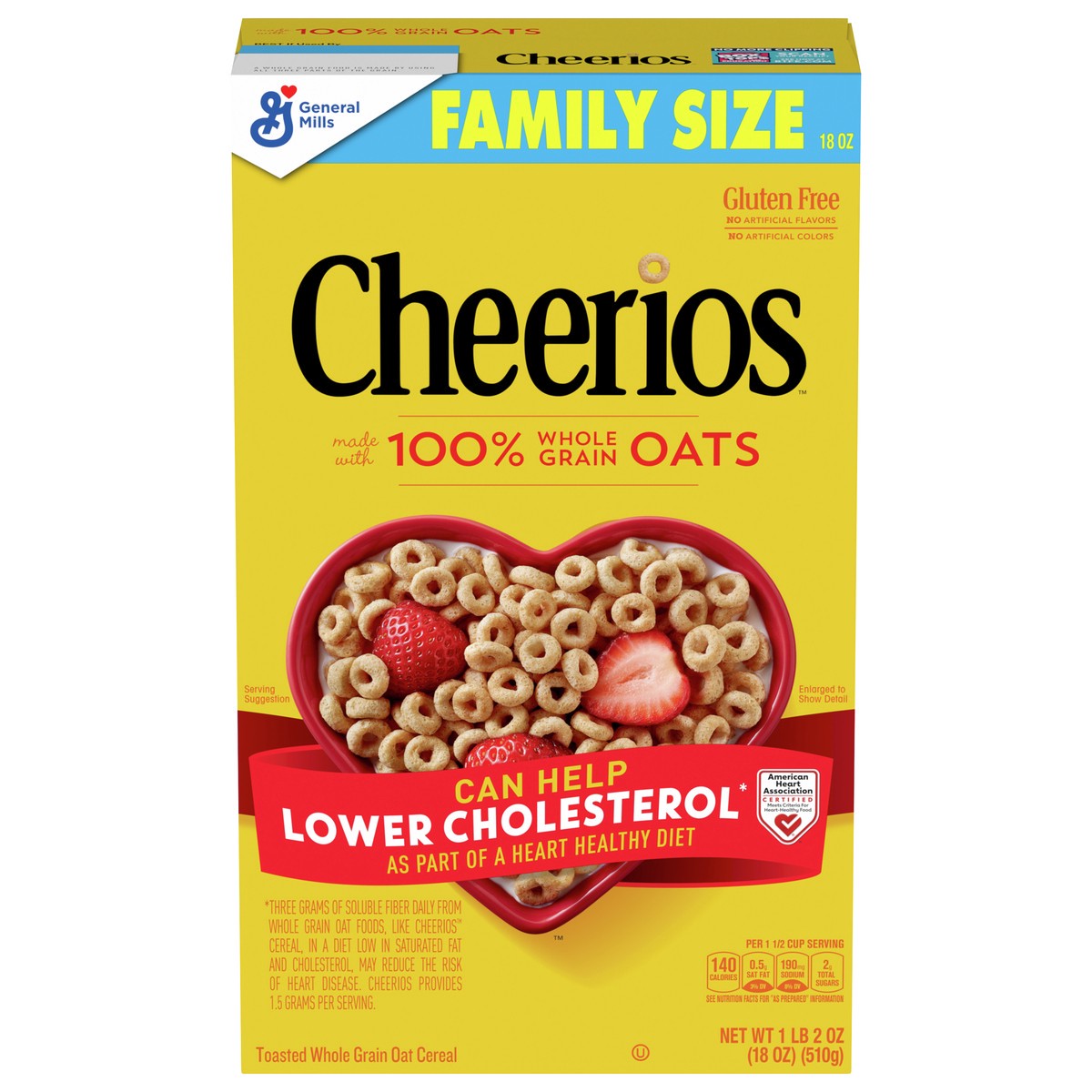 slide 1 of 9, Cheerios Cereal, 18 oz