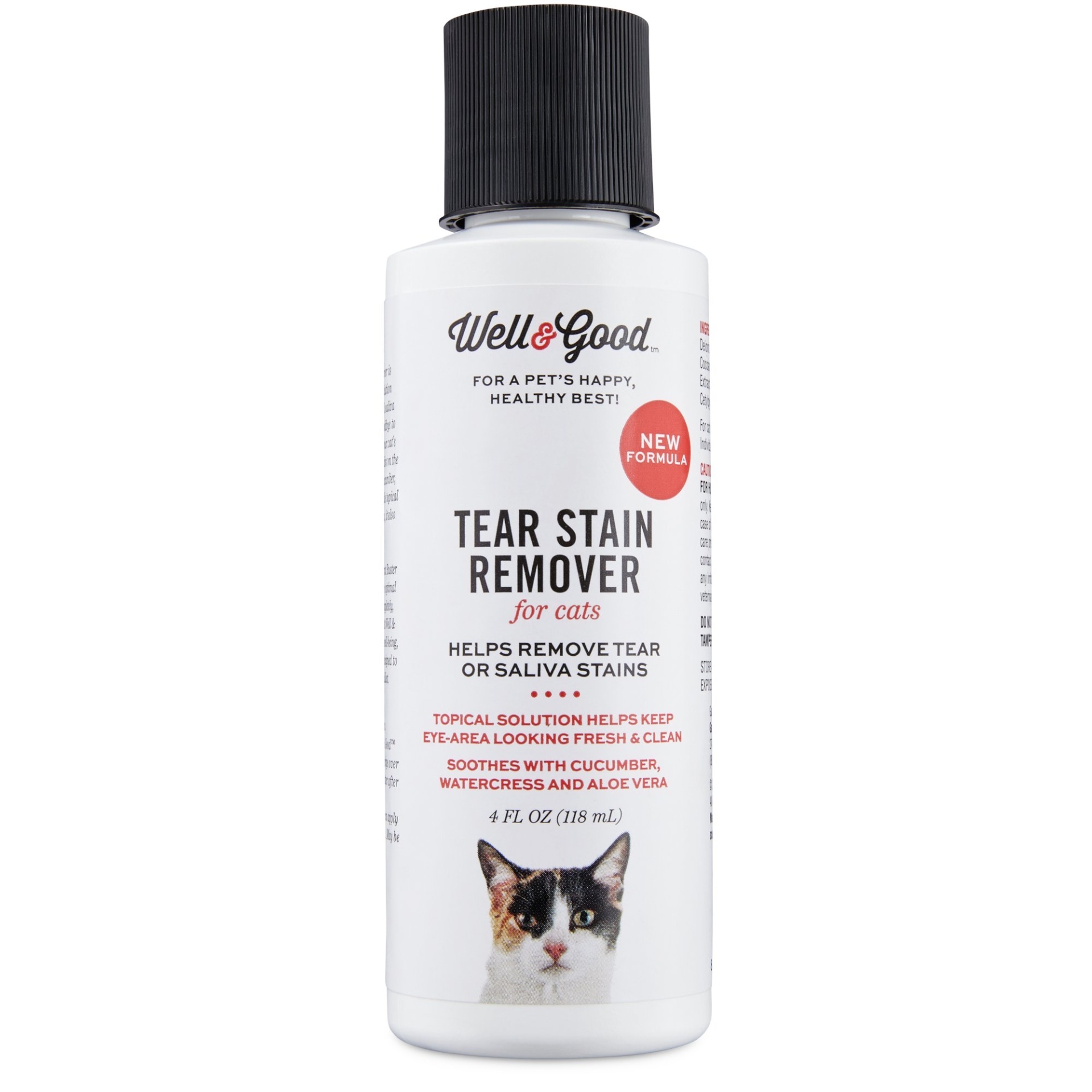 slide 1 of 1, Well & Good Cat Tear Stain Remover, 4 fl oz