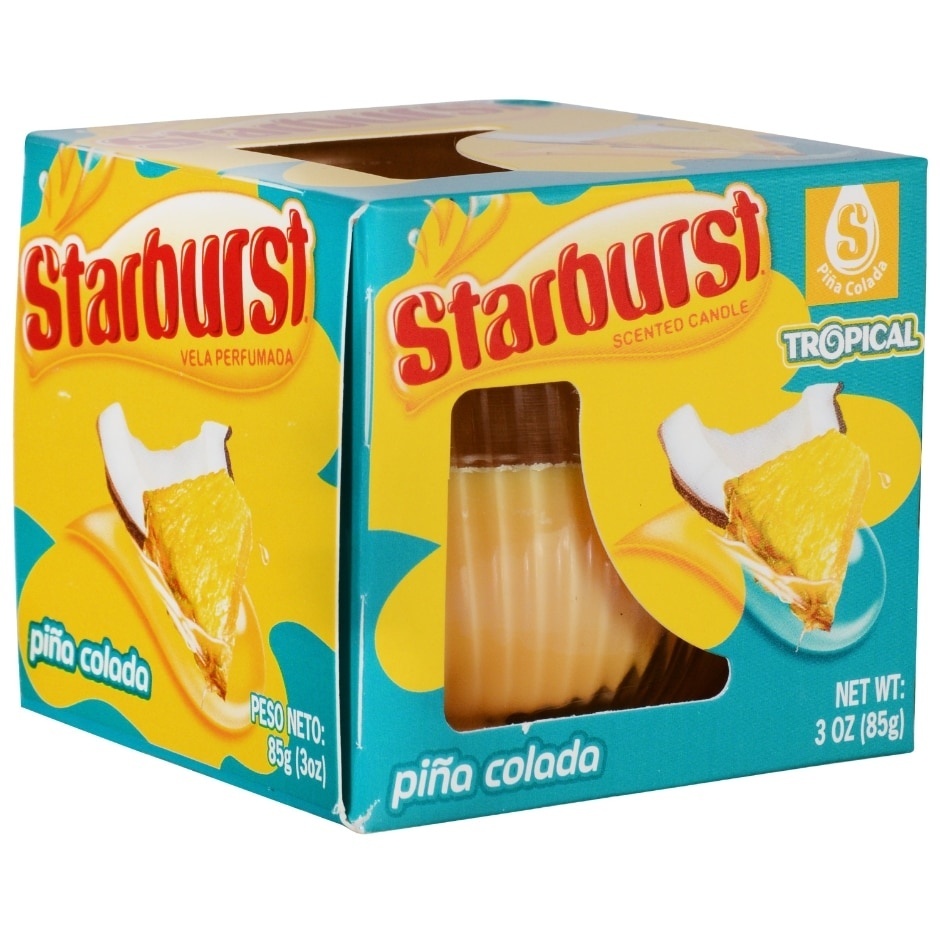 slide 1 of 1, Starburst Pina Colada Candle, 3 oz