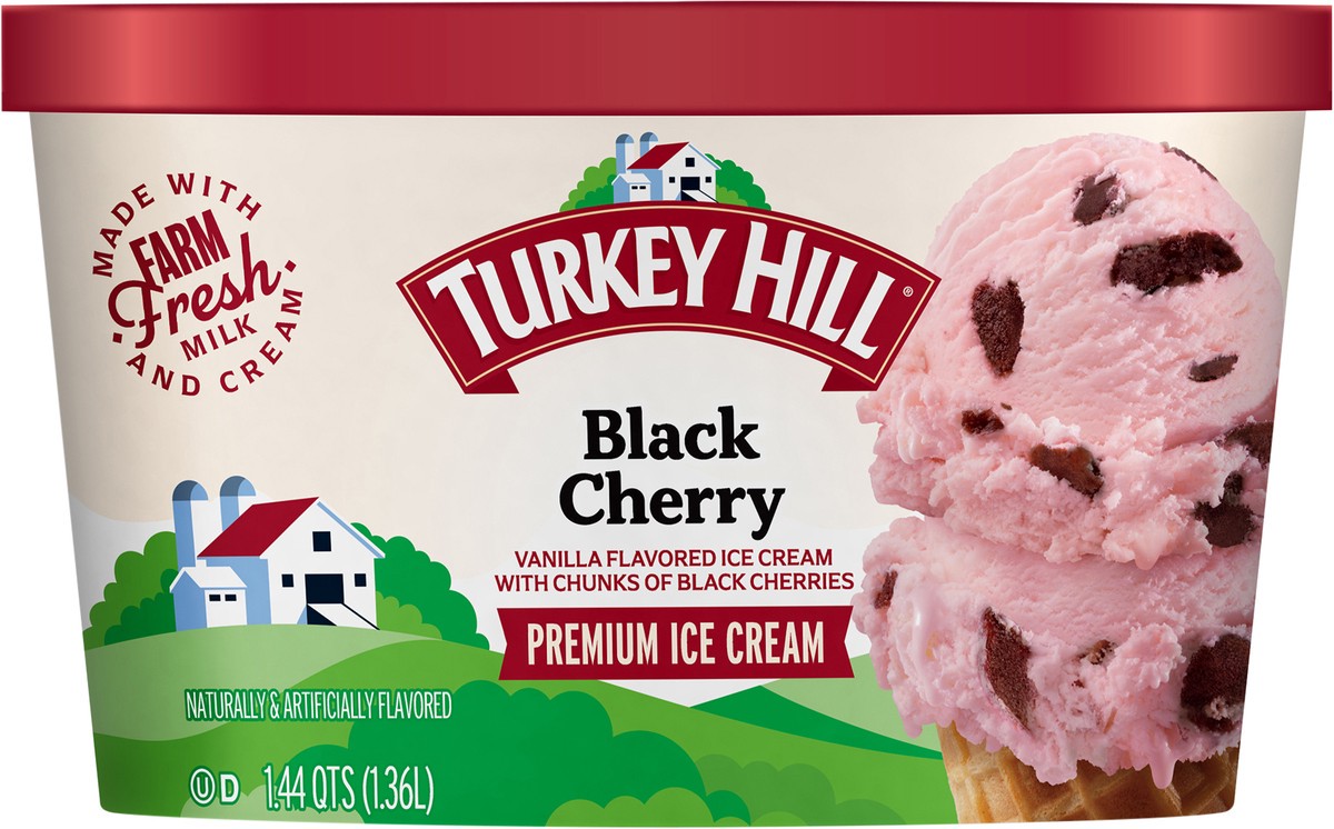 slide 2 of 2, Turkey Hill Premium Black Cherry 1.44 qt, 46 fl oz