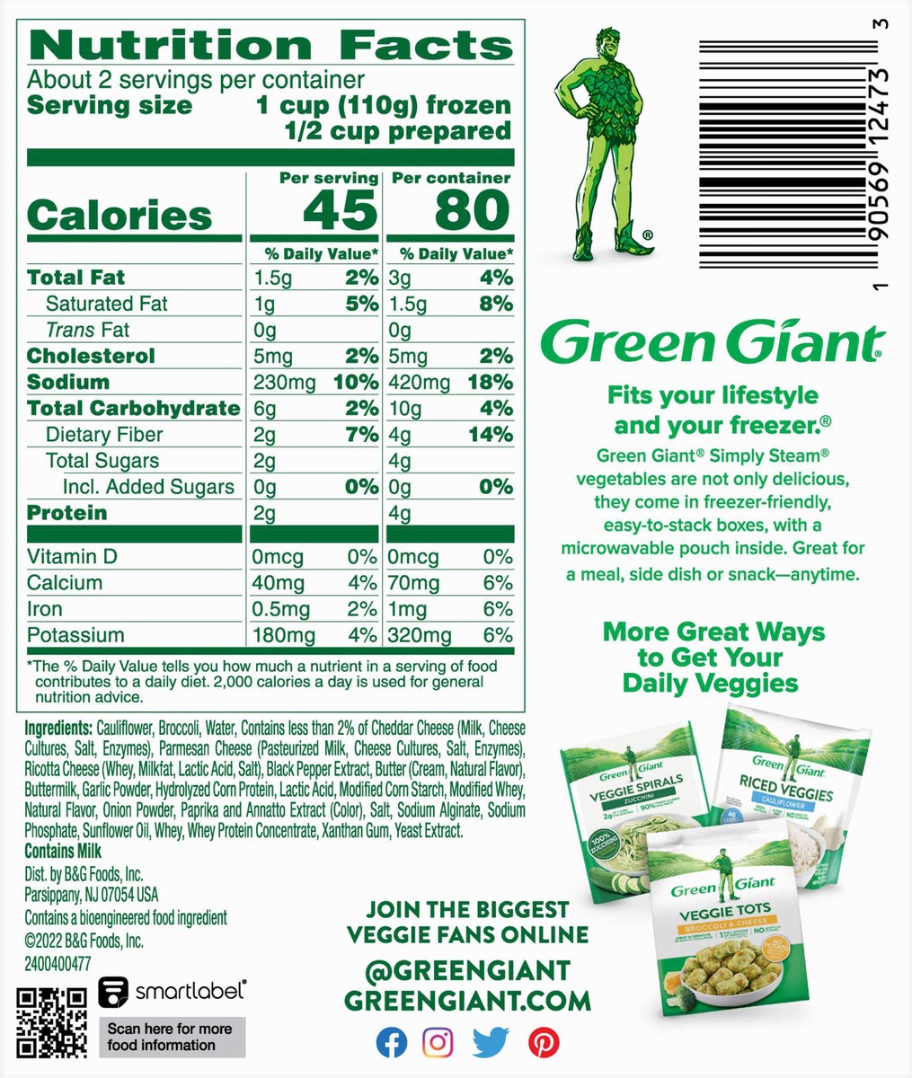 slide 7 of 9, Green Giant Cauliflower & Broccoli, 7 oz